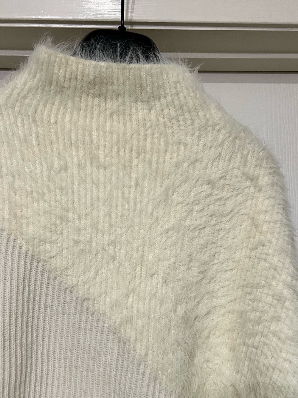NWT REISS PAOLA NEUTRAL HUE TEXTURED WOOL/CASHMERE JUMPER SWEATER SIZE L - Picture 13 of 14